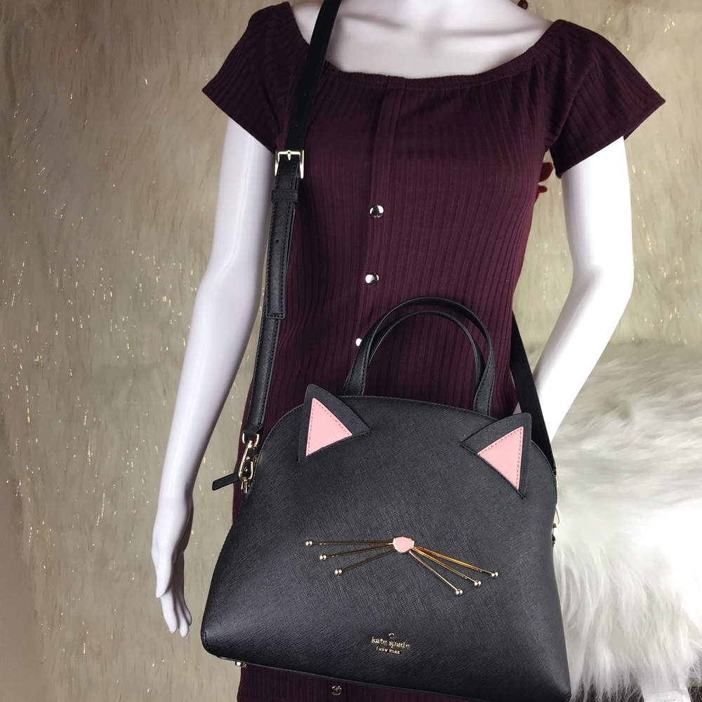 KATE SPADE CAT’S MEOW LOTTIE SATCHEL/CROSSBODY BAG - Picture 6 of 8